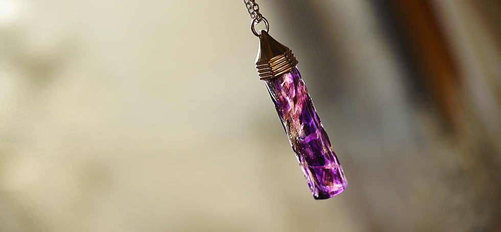 Mysterious purple crystal