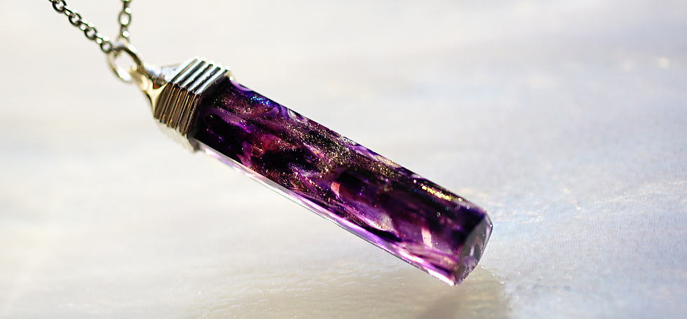 Mysterious purple crystal