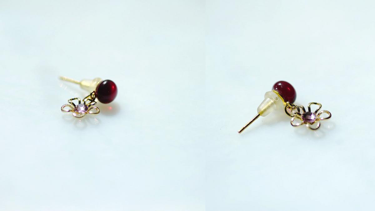 Petit plum (片耳用ピアス)