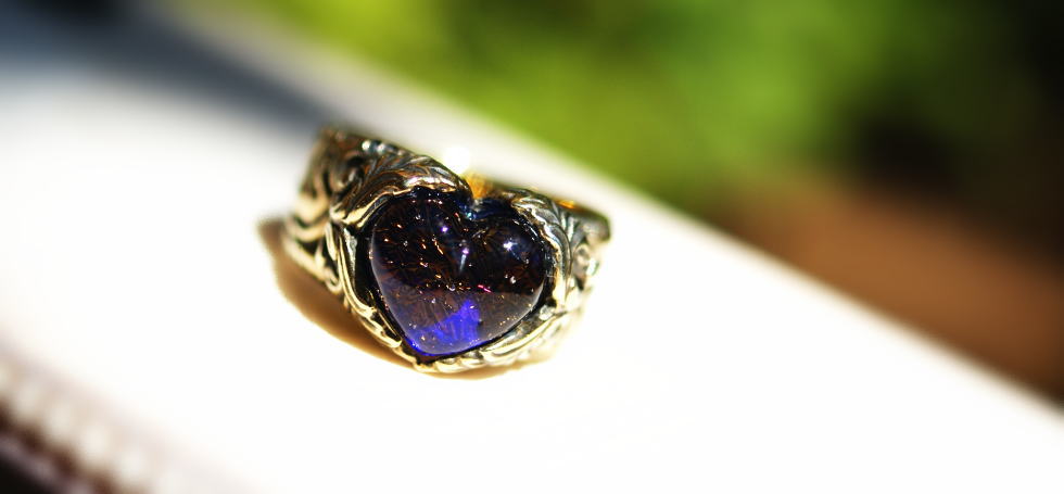 Antique noble heart ring