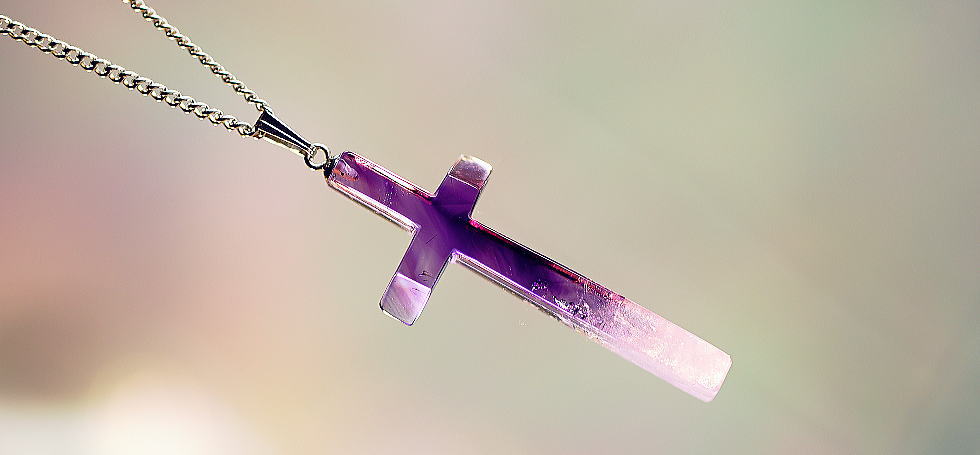 Natural Amethyst Cross